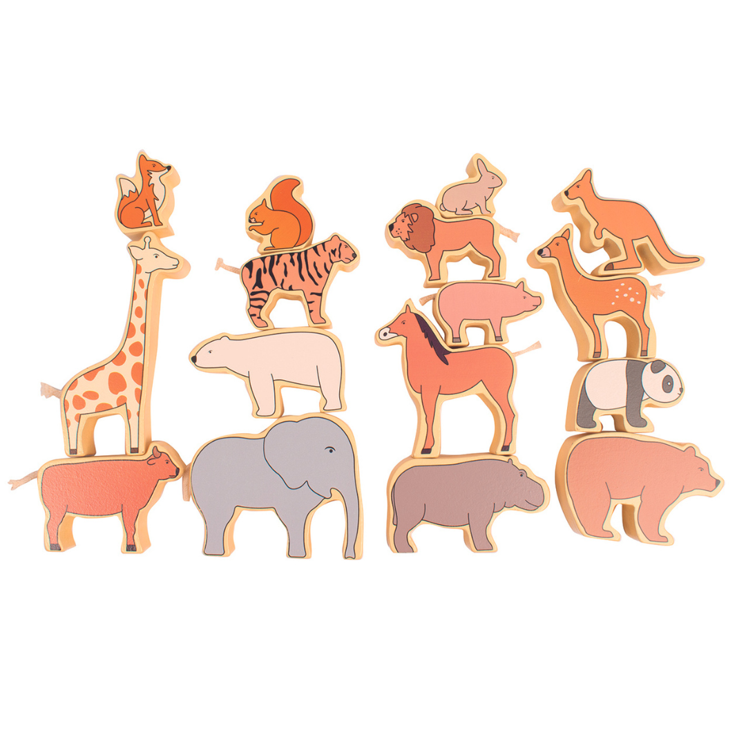 Stackable animals, 16 pieces – MyPauze